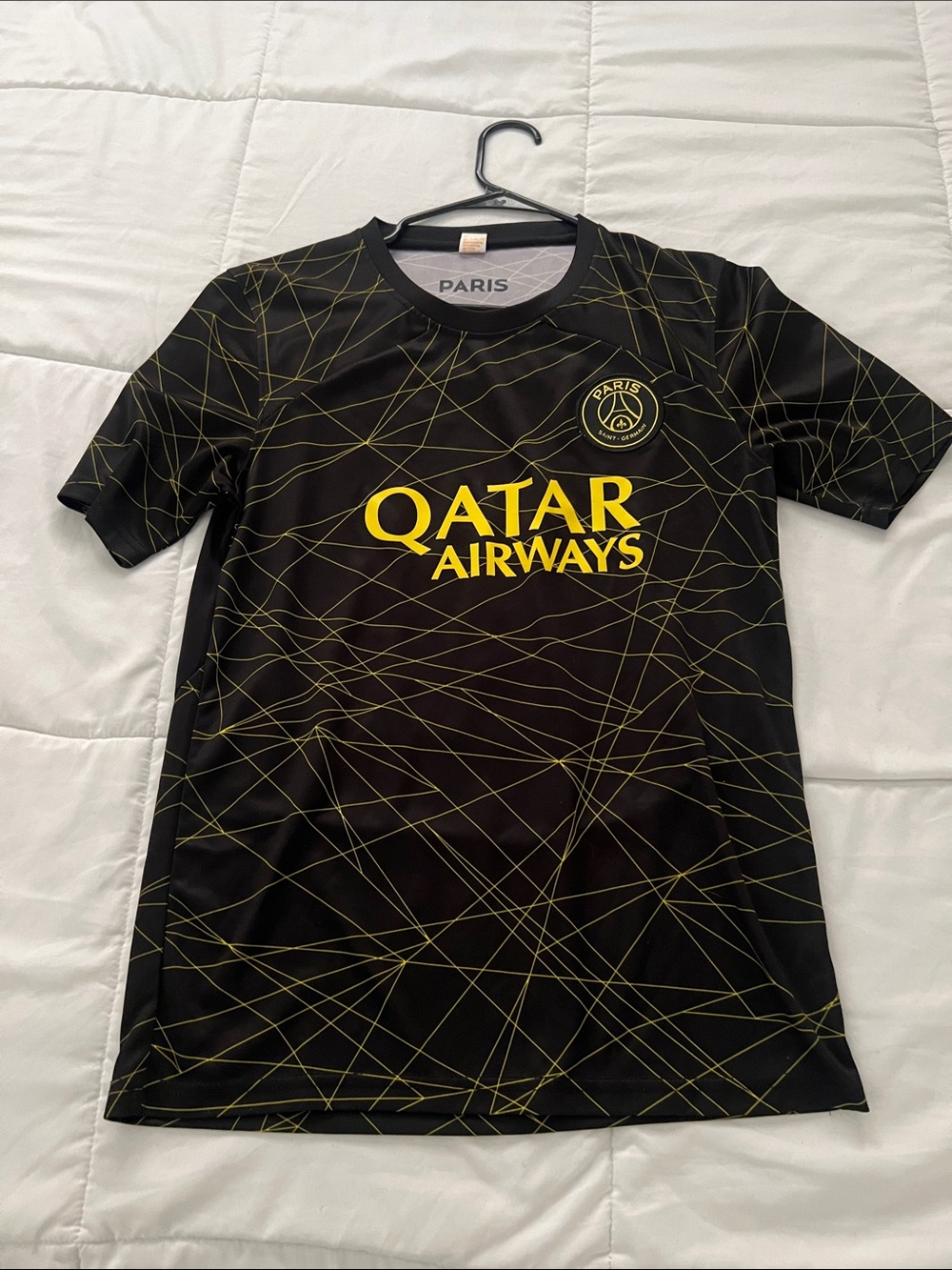 Paris Saint-Germain Black & Gold Qatar Airways Jersey